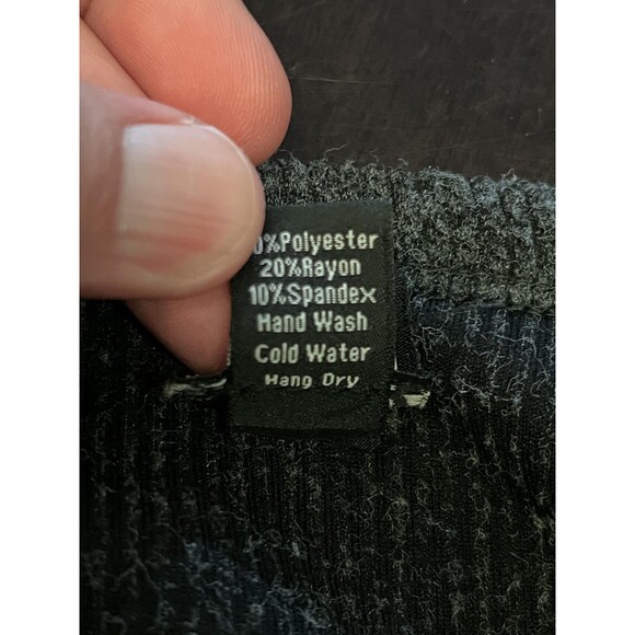 Clara Sunwoo Sweater Womens XS Gray Tunic High Low Hem Knit Stretch Made USA - Picture 6 of 6